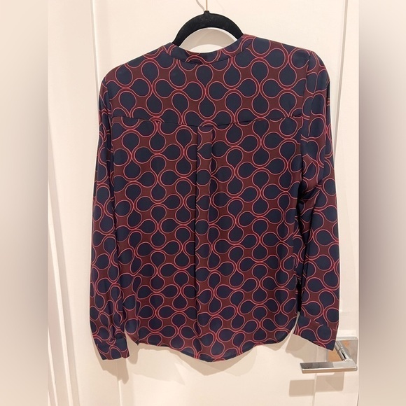 1.STATE blue and red blouse size small - Picture 5 of 5